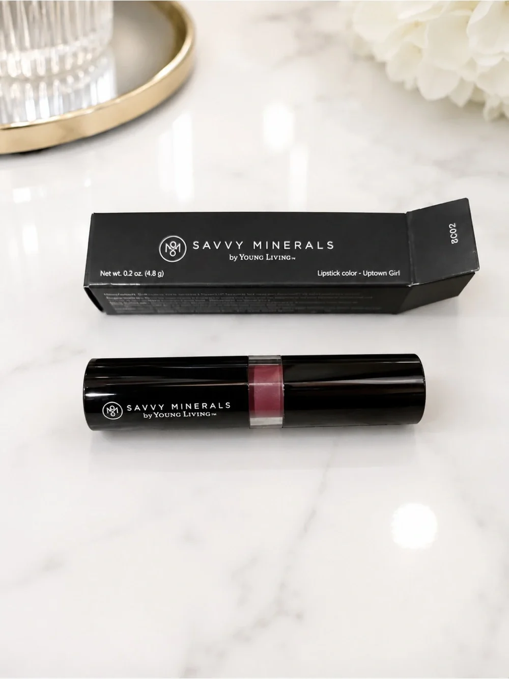 Young Living Savvy Minerals Lipstick - Uptown Girl Pink, BNIB!